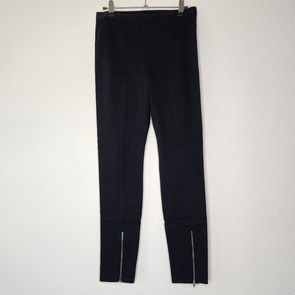 Helmut Lang Black Zip Leggings M